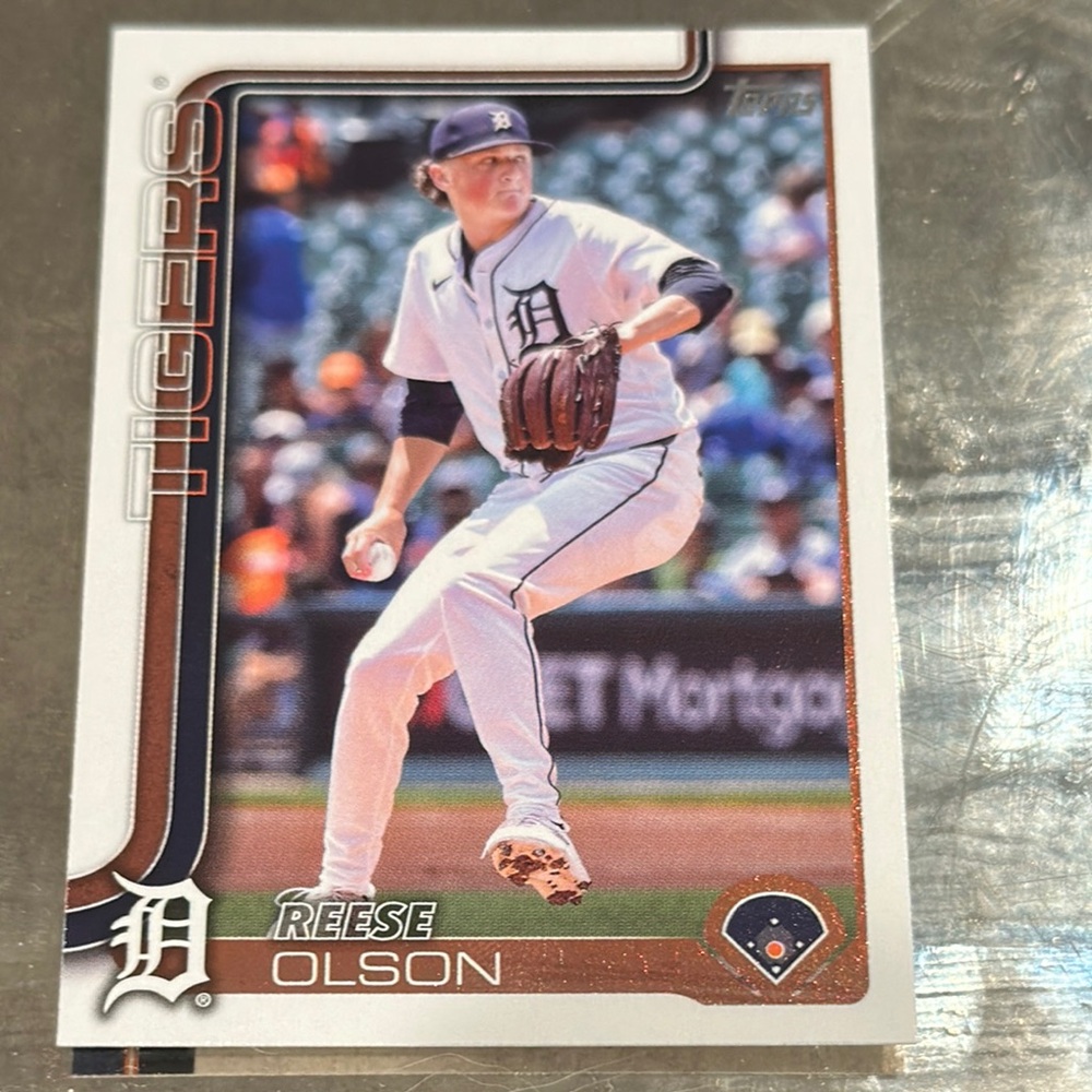 Topps Reese Olson Tigers Card - White and Blue